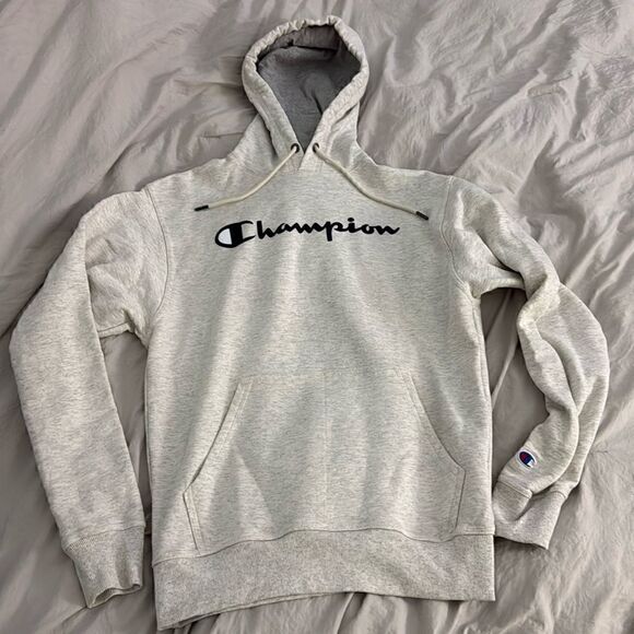 Champion Other - Mens size small champion hoodie sweatshirt light gray